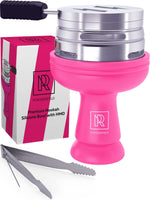 Load image into Gallery viewer, Pink Hookah Bowl Set Silicone Premium Shisha Bowl Phunnel with Tongs and Cover