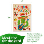 Load image into Gallery viewer, G128 Garden Flag Cinco De Mayo Cactus Double Sided 12x18 Blockout Fabric  Outdoor Seasonal Holiday Home Yard Decor