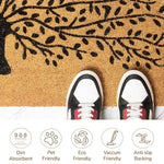 Load image into Gallery viewer, Extra Large Floor Mat for Patio Decor Coco Coir Mats with PVC Backing Non Slip Mat for Farmhouse and Home Decor Rustic Patio Mat with Beautiful Tree Print Beige 47 x22