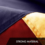 Load image into Gallery viewer, G128 2 Pack: Texas TeaStained TX State Flag  5x8 Ft  ToughWeave Pro Series Embroidered 420D Polyester  Embroidered Design, Indoor/Outdoor, Brass Grommets, High Quality