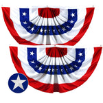 Load image into Gallery viewer, Fan Flag 1.5x3FT 2Pack Embroidered Polyester By G128