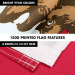 Load image into Gallery viewer, G128 Combo Pack: 6 Feet Tangle Free Spinning Flagpole (Black) California Double Headed Bear Flag 3x5 ft Printed 150D Brass Grommets (Flag Included) Aluminum Flag Pole