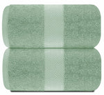Load image into Gallery viewer, 2 Pack Luxury Bath Sheet Towels Extra Large 35x70 Inch Soft Cotton Mint Green