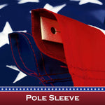 Load image into Gallery viewer, USA American Flag 2.5x4FT 5Pack Pole Sleeve Embroidered Polyester By G128