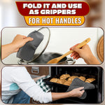 Load image into Gallery viewer, 4 Pcs Microwave Bowl Cozy Holders (Gray &amp; White Checkered) – Heat Resistant Microwave Bowl Holders for Hot Food Protect Hands from Hot Dishes – Soft Fabric for Safe &amp; Convenient Use in the Kitchen