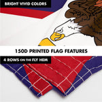 Load image into Gallery viewer, G128 Combo Pack: 6 Ft Tangle Free Spinning Flagpole (Silver) &amp; American Samoa Flag 3x5 Ft Printed 150D Polyester, Brass Grommets (Flag Included) Aluminum Flag Pole