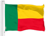 Load image into Gallery viewer, G128 Benin Beninese Flag  3x5 Ft  LiteWeave Pro Series Printed 150D Polyester  Country Flag, Indoor/Outdoor, Vibrant Colors, Brass Grommets, Thicker and More Durable Than 100D 75D Polyester