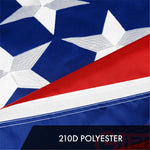 Load image into Gallery viewer, G128 Tennessee State Flag  2.5x4 Ft  ToughWeave Series Embroidered 300D Polyester  Embroidered Design, Indoor/Outdoor, Brass Grommets