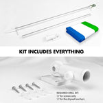 Load image into Gallery viewer, G128 Combo Pack: 6 Ft Tangle Free Aluminum Spinning Flagpole (Silver) &amp; Sierra Leone Sierra Leonean Flag  3x5 Ft LiteWeave Pro Series Printed 150D Polyester  Pole with Flag Included