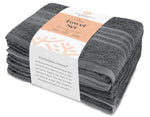 Load image into Gallery viewer, 12 Pcs Set Bath Hand Towels 100% Cotton Soft  Plush Highly Absorbent Quick Gray