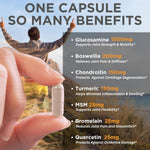 Load image into Gallery viewer, Clear Joint Support Glucosamine Chondroitin MSM Boswellia 90 Capsules