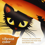 Load image into Gallery viewer, G128 Garden Flag Happy Halloween Black Cat and Ghosts  12x18 Inch  Printed Blockout Polyester  Halloween Fall Decoration