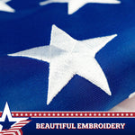 Load image into Gallery viewer, G128 5Pack: American USA Pull Down Bunting Flag  1.67x8 Ft  Embroidered Polyester