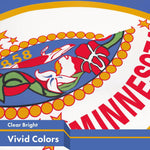 Load image into Gallery viewer, G128 3 Pack: Minnesota MN State Flag  3x5 Ft  LiteWeave Pro Series Printed 150D Polyester  Indoor/Outdoor, Vibrant Colors, Brass Grommets, Thicker and More Durable Than 100D 75D Polyester