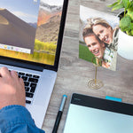 Load image into Gallery viewer, 10 Pack Table Number Holders for Wedding   Gold Place Card Holder   Table Sign Holders   Picture   Photo Holders for Tables   Mini Table Number Stands Gold   Small Gold Table Number Holders Clip Stand