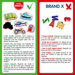 Load image into Gallery viewer, 34 Foam Fridge Magnets for Toddlers 3 years Vehicles and Professions Magnets