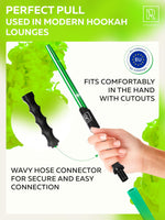 Load image into Gallery viewer, Hookah Hose Green with Hookah Adapter Mouthpiece Cleanable Green Hookah Hose