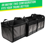 Load image into Gallery viewer, 3 Compartment Separable Collapsible Car Trunk Storage Organizer for SUV Minivan