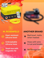 Load image into Gallery viewer, Yellow Hookah Set Premium Portable Hookah Set With Everything And Bag