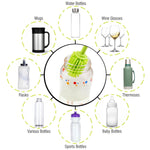 Load image into Gallery viewer, Brush Silicone Bottle Cleaner Brush 2 Piece Set Flexible Long Handle Water