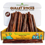 Load image into Gallery viewer, Gullet Sticks 100% Natural Beef Esophagus Dog Chews 6 in 24 Count Premium Dog