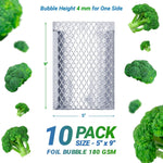 Load image into Gallery viewer, Silver Thermal Bubble Mailer 5 x 9 Inch 10 Pack Metallic Bubble Mailers Self Seal Metallic Bubble Envelope Waterproof Insulated Shipping Envelopes for Food Cosmetics