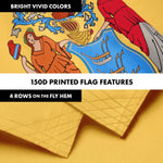 Load image into Gallery viewer, G128 Combo Pack: 6 Ft Tangle Free Aluminum Spinning Flagpole (Black) &amp; New Jersey NJ State Flag 3x5 Ft, LiteWeave Pro Series Printed 300D Polyester  Pole with Flag Included
