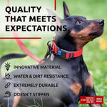 Load image into Gallery viewer, Waterproof Dog Collar 9-14 inch Neck x 3/5 inch Wide Plastic Buckle Adjustable Dog Collar for Large Dogs Small and Medium Dogs Breakaway Dog Collar Waterproof with Plastic Buckle and QR Dog Tag Boy &amp; Girl Dog Collars (Red)