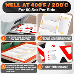 Load image into Gallery viewer, Pearl Color 150 Pcs Sublimation Blanks 3.4x 2.1 x0.0095 inch Double Sided Sublimation Business Card Blanks for Printing of Logos Nameplates and Custom Gifts Ultra Thin Aluminum Alloy Cards