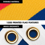 Load image into Gallery viewer, G128 Combo Pack: 6 Ft Tangle Free Aluminum Spinning Flagpole (Black) &amp; Idaho ID State Flag 3x5 Ft, LiteWeave Pro Series Printed 300D Polyester  Pole with Flag Included