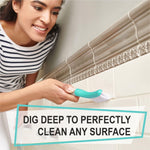 Load image into Gallery viewer, Scrub Brush Set of 3pcs Cleaning Shower Scrubber Ergonomic Handle Turquoise