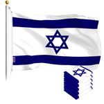 Load image into Gallery viewer, Israel Israeli Flag 3x5 Ft 5Pack Printed Polyester By G128