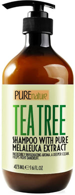 Load image into Gallery viewer, Tea Tree Shampoo Sulfate Free Anti Dandruff 16 Fl Oz Deep Cleanse for Oily and Itchy Scalp Buildup Remover Professional Oily Hair Salon Formula Paraben Free Shampoo for Women and Men