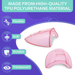 Load image into Gallery viewer, 3 Pack Safety Glasses Side Shields   Transparent Pink Side Shields for Glasses Flexible and Durable Plastic Modern Design and Easy to Clip On Good for Construction Woodworking and Metalworking