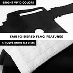 Load image into Gallery viewer, G128 Combo Pack: 6 Ft Tangle Free Aluminum Spinning Flagpole (Silver) &amp; Come and Take It Rifle White Flag 3x5 Ft, Double ToughWeave Series Double Sided Embroidered 210D Polyester  Pole with Flag