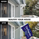 Load image into Gallery viewer, G128 Combo Pack: 6 Ft Tangle Free Aluminum Spinning Flagpole (White) &amp; DeSantis Election Make America Florida Flag 3x5 Ft, LiteWeave Pro Series Printed 150D Polyester  Pole with Flag Included