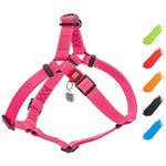 Load image into Gallery viewer, Waterproof Dog Harness Adjustable Dog Harness for Large Dogs Small and Medium Dogs Heavy Duty Dog Harness with Durable Metal Clasp and QR Dog Tag Boy &amp; Girl Dog Harness Pink (20 32in)