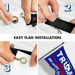 Load image into Gallery viewer, Combo Pack: 6 Feet Tangle Free Spinning Flagpole (Black) Trump No More Bullshit Flag 3x5 ft Printed 150D Brass Grommets (Flag Included) Aluminum Flag Pole