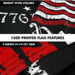 Load image into Gallery viewer, G128 Combo Pack: 6 Ft Tangle Free Aluminum Spinning Flagpole (White) &amp; We the People American Flag 3x5 Ft, LiteWeave Pro Series Printed 150D Polyester  Pole with Flag Included