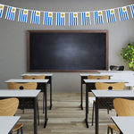 Load image into Gallery viewer, G128 Uruguay 	Uruguayan Bunting Banner  Flag 8.2 x 5.5 Inch, Full String 33 Feet  Printed 150D Polyester, Decorations For Bar, School, Festival Events Celebration