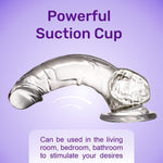 Load image into Gallery viewer, Realistic Dildo 9.5” Clear Suction Dildo Cup for Hands Free for Women for G Spot