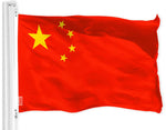 Load image into Gallery viewer, G128 Combo Pack: USA American Flag 3x5 Ft 150D Printed Stars &amp; China (Chinese) Flag 3x5 Ft 150D Printed