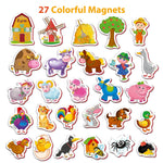 Load image into Gallery viewer, 27 Foam Fridge Magnets for Toddlers 3 years Farm Animals Magnets for Kids