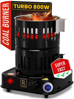 Load image into Gallery viewer, Premium Hookah Coal Burner Black Burner for Hookah 800W FIRE Tower