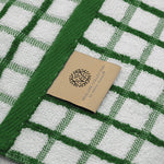 Load image into Gallery viewer, Premium Dish Towels for Kitchen with Hanging Loop [8 Pack] Heavy Duty Absorbent 100% Cotton 410 GSM Terry Kitchen Towels 16x26 (Green)