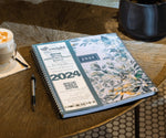 Load image into Gallery viewer, 2024 Appointment Book &amp; Planner 8.5 x 11 inches Large Tabbed Daily Hourly Weekly Planner Calendar and Schedule Book 15 Minute time Slots Business and Personal Planner Jan 2024 Jan 2025 (Floral)