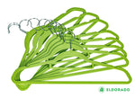 Load image into Gallery viewer, Non Slip Adult Hangers Multicolor for Everyday Use Value Packs Lime Green 50 Pcs