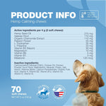 Load image into Gallery viewer, Calming Chews for Dogs Anxiety Treats with Melatonin Valerian Root Chamomile