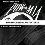 Load image into Gallery viewer, G128  6 Feet Tangle Free Spinning Flagpole (White) POW Double Sided Brass Grommets Embroidered 3x5 ft (Flag Included) Aluminum Flag Pole