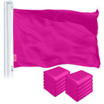 Load image into Gallery viewer, Solid Pink Color Flag 3x5 Ft 10Pack Printed 150D Polyester By G128